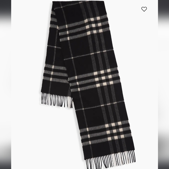 Burberry Black and White Checkered Men's Scarf - Picture 1 of 8
